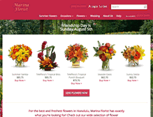 Tablet Screenshot of marinafloristhawaii.com